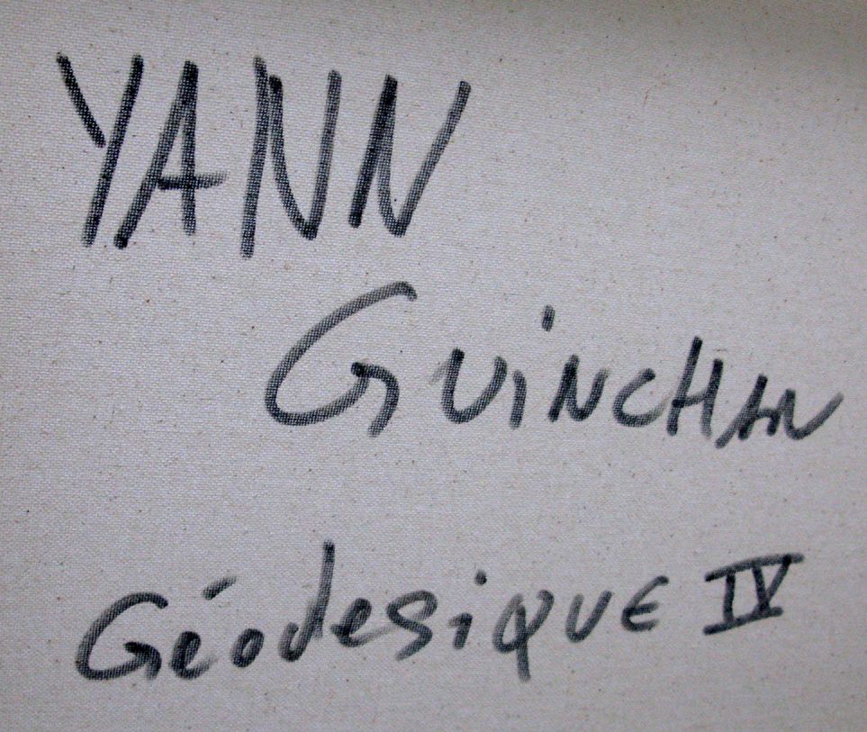 Tableau de YANN GUINCHAN a pour titre Geodesique 4 style graphique dim : YANN GUINCHANprix:600