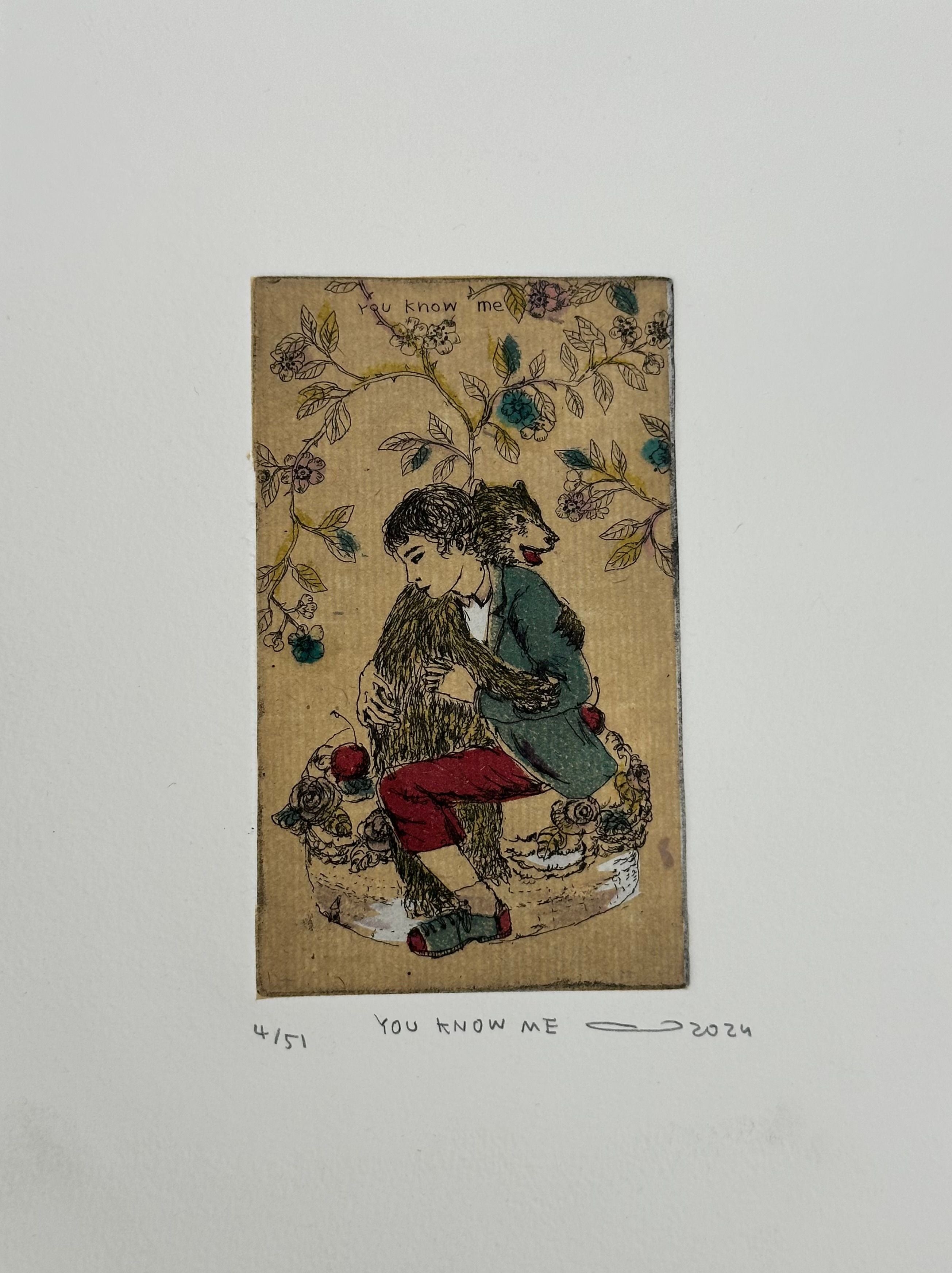 Editions d'art de ATSUKO ISHII a pour titre You know me style figuratif dim : ATSUKO ISHIIprix:40