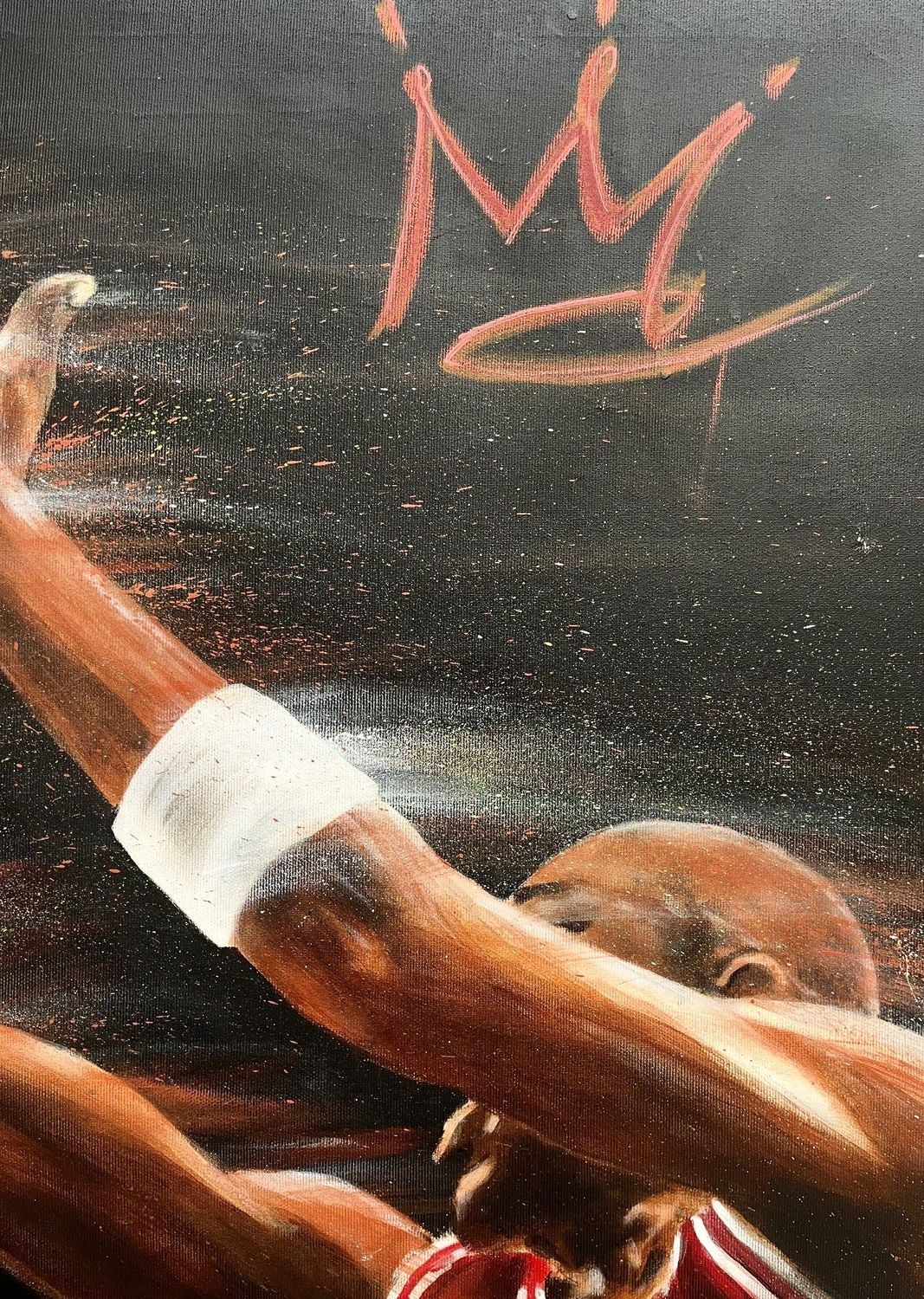 Tableau de ART HM a pour titre Air Jordan Shoot style figuratif, graphique dim : ART HMprix:1200