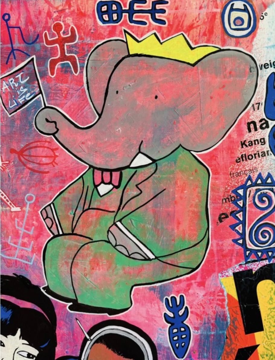 Tableau de SARA CHELOU a pour titre Art is life style street pop art dim : SARA CHELOUprix:890