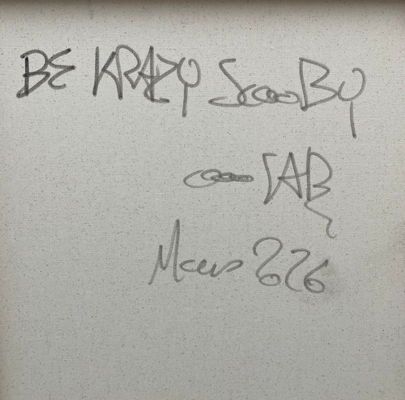 Tableau de RICO SAB a pour titre Be Krazy Scooby style street pop art, street art dim : RICO SABprix:950