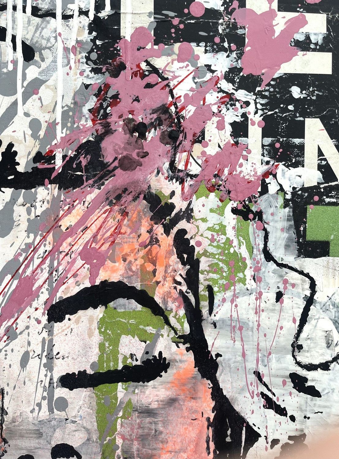 Tableau de PATRICIA GADISSEUR a pour titre Be fine style graffiti, street pop art dim : PATRICIA GADISSEURprix:500