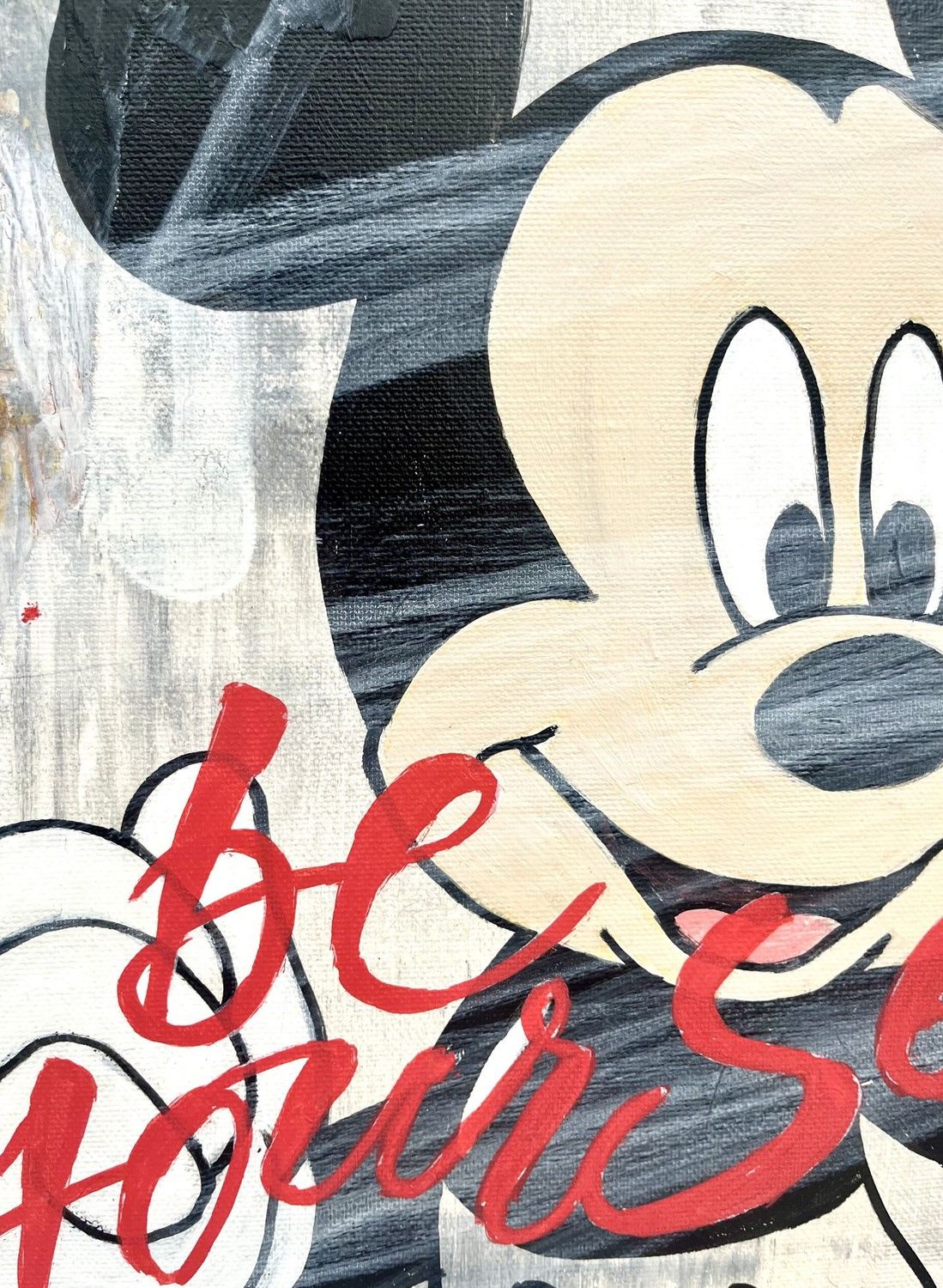 Tableau de PATRICIA GADISSEUR a pour titre Be Yourself style graffiti, street pop art dim : PATRICIA GADISSEURprix:280