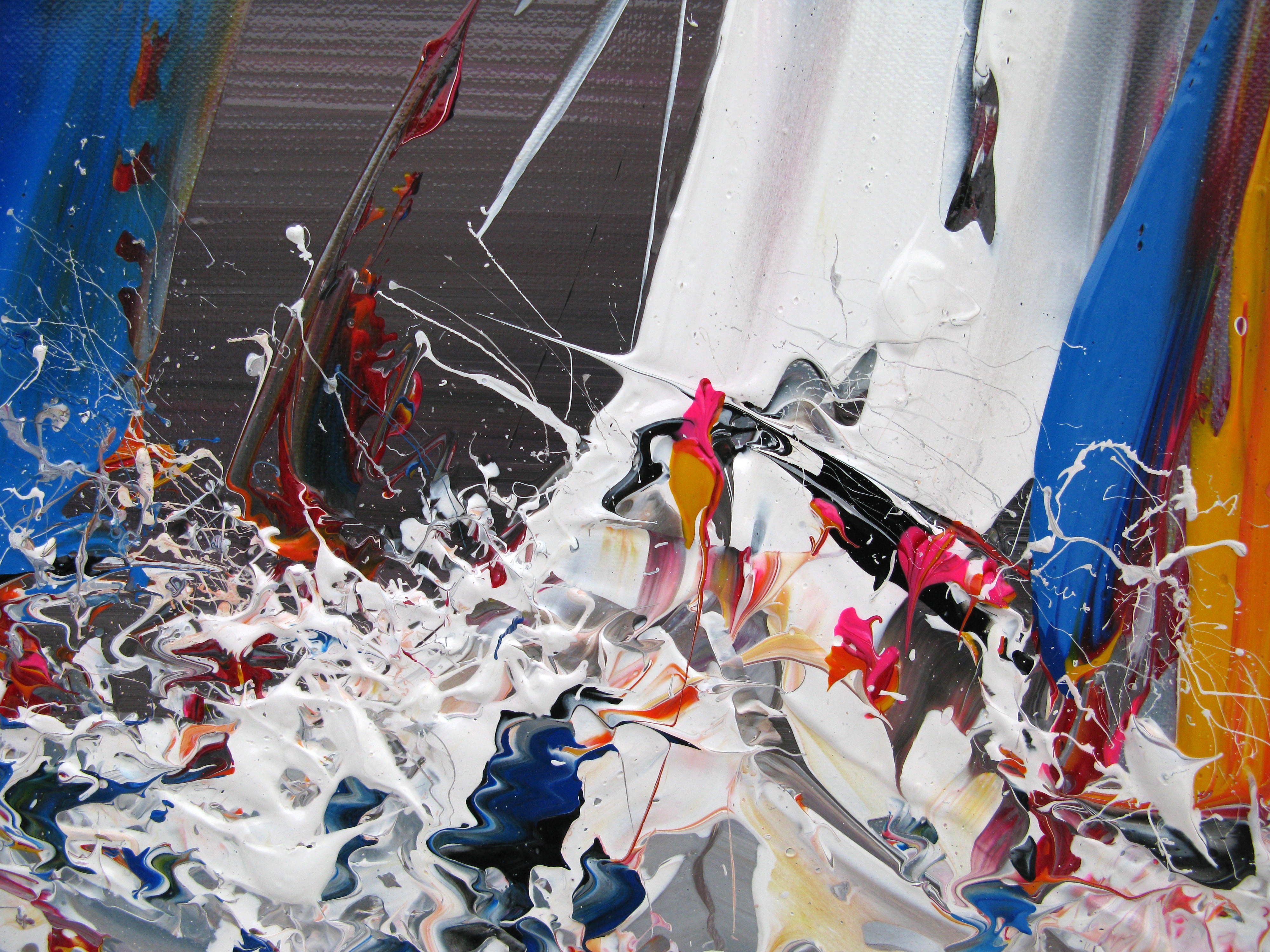 Tableau de F. BOUTET a pour titre MARINE ABSTRAITE 2023-25 style abstrait dim : F. BOUTETprix:300