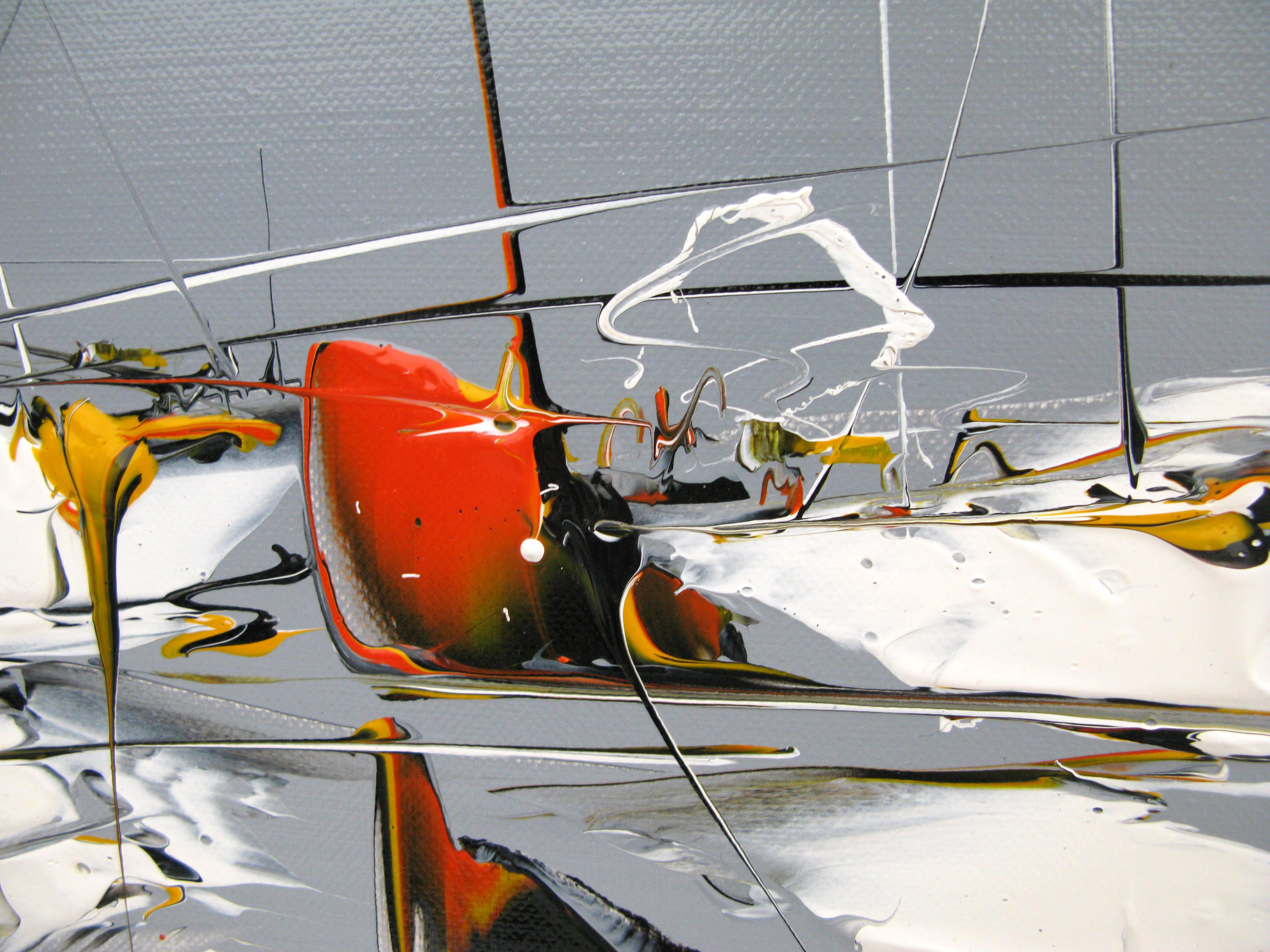 Tableau de F. BOUTET a pour titre MARINE ABSTRAITE 2023-28 style abstrait dim : F. BOUTETprix:300