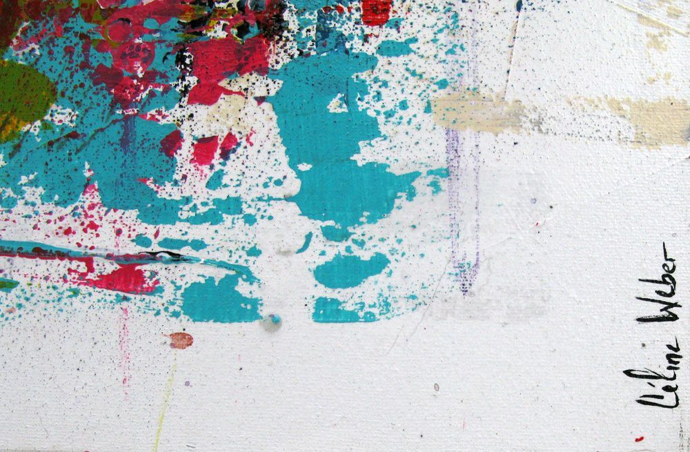 Tableau de CELINE WEBER a pour titre STONE JASPE style abstrait dim : CELINE WEBERprix:1150