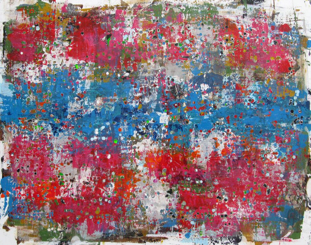 Tableau de CELINE WEBER a pour titre STONE SAPHIR style abstrait dim : CELINE WEBERprix:1150