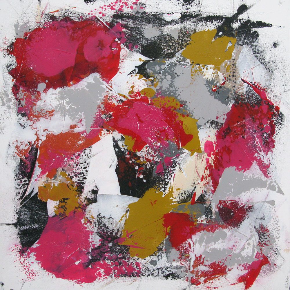 Tableau de CELINE WEBER a pour titre VOLUPTE style abstrait dim : CELINE WEBERprix:900
