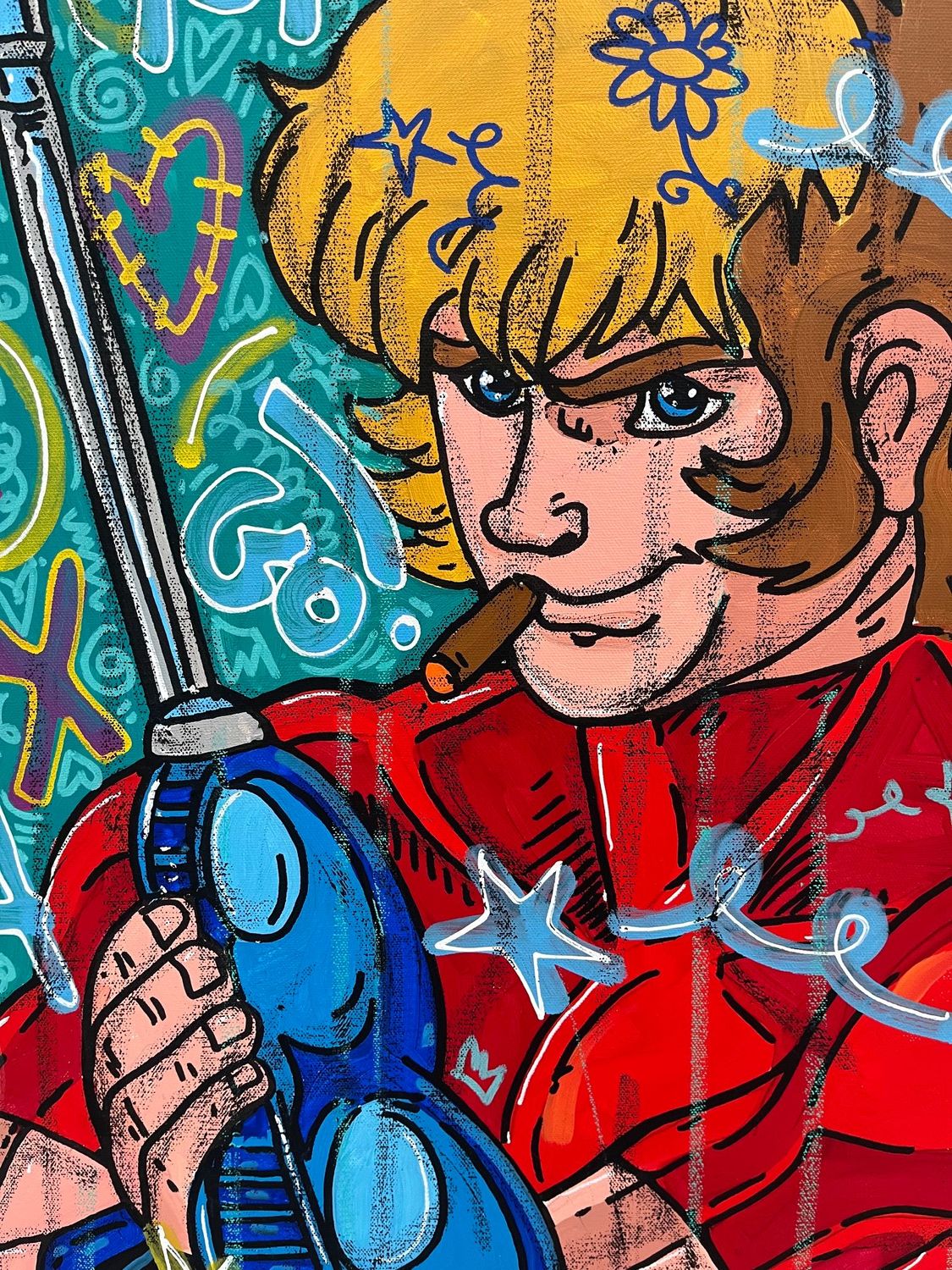 Tableau de RICO SAB a pour titre Cobra style street pop art, street art dim : RICO SABprix:600