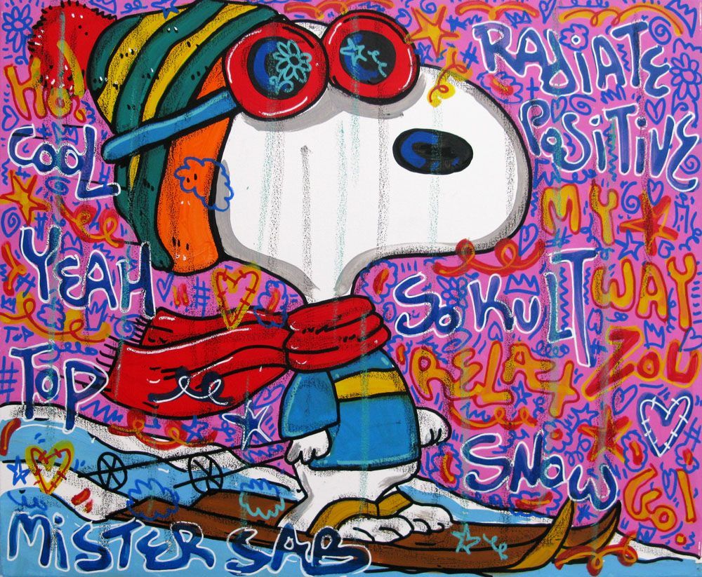 Tableau de RICO SAB a pour titre Cool Snow style street pop art, street art dim : RICO SABprix:290