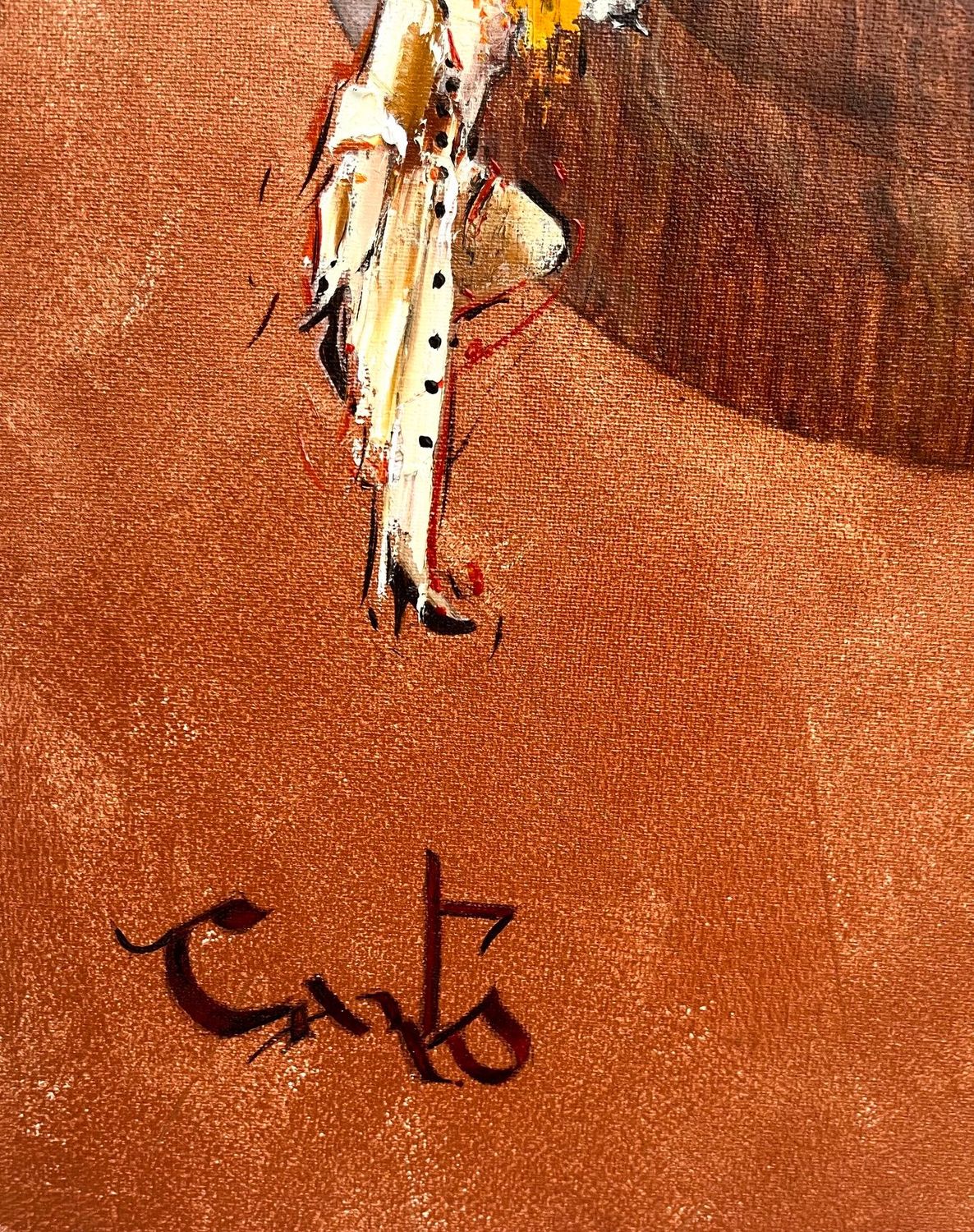 Tableau de Geneviève Canto a pour titre Déboutonnez-moi style figuratif dim : Geneviève Cantoprix:2600