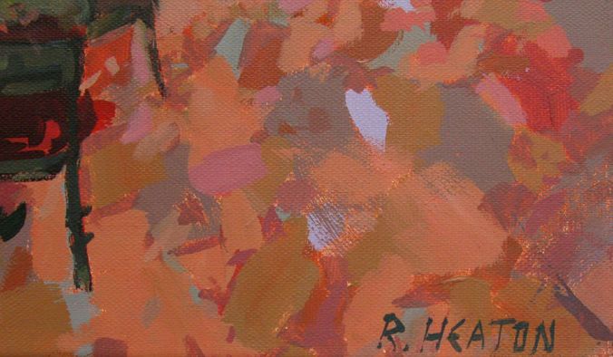 Tableau de HEATON RUDYARD a pour titre Den Haag Café style figuratif dim : HEATON RUDYARDprix:900