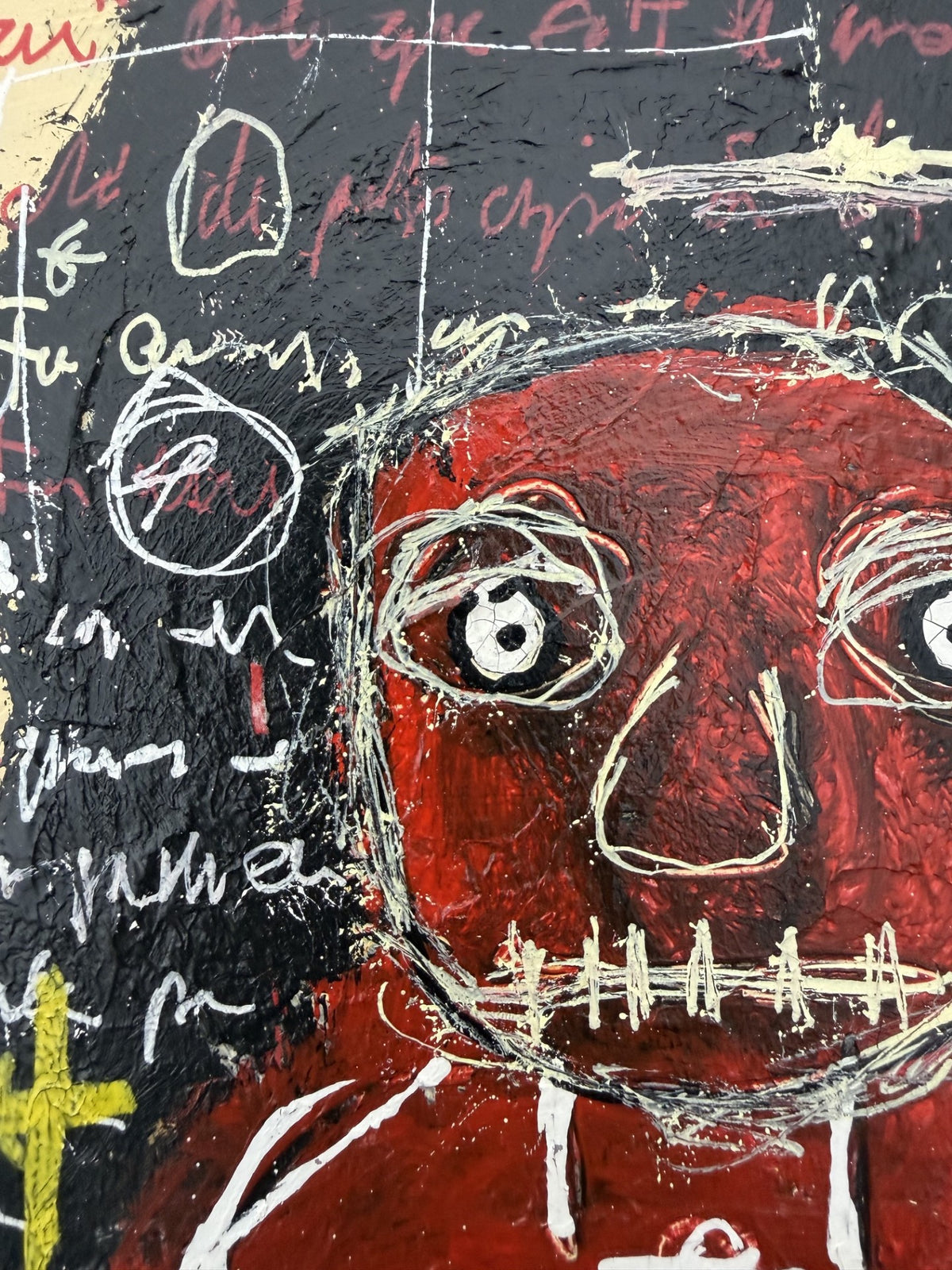 Dessin Untitled V de LARBI ZAIDI dans un intérieur – 19 × 19 cm