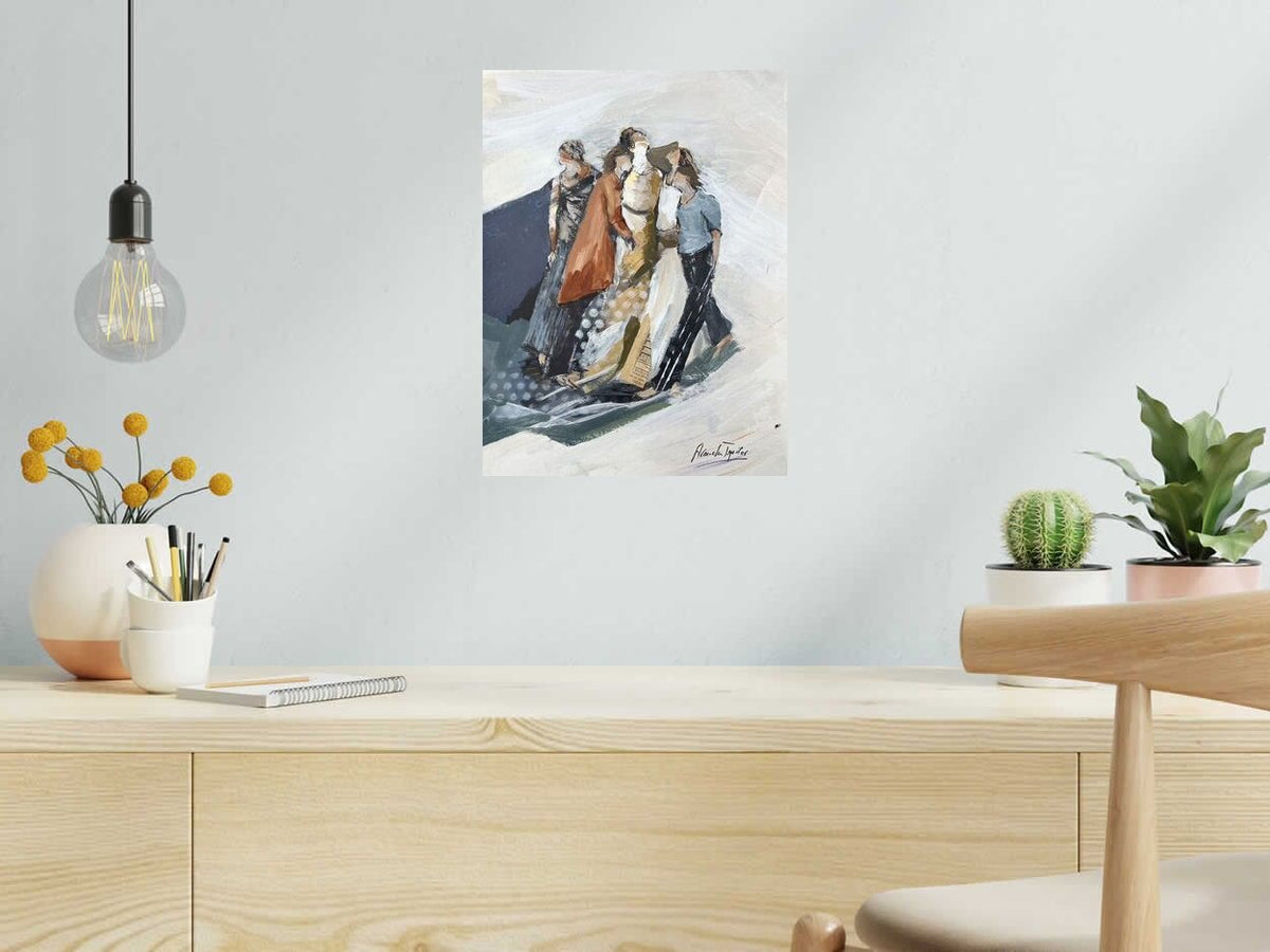 Dessin Femmes 25 de ARANCHA TEJEDOR dans un intérieur – 30 × 40 cm