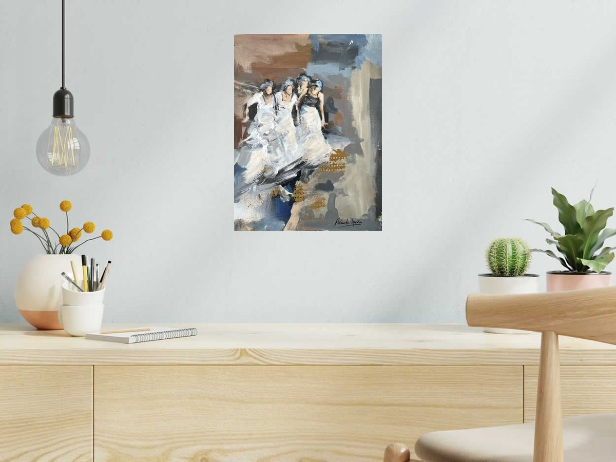 Dessin Femmes 26 de ARANCHA TEJEDOR dans un intérieur – 30 × 40 cm