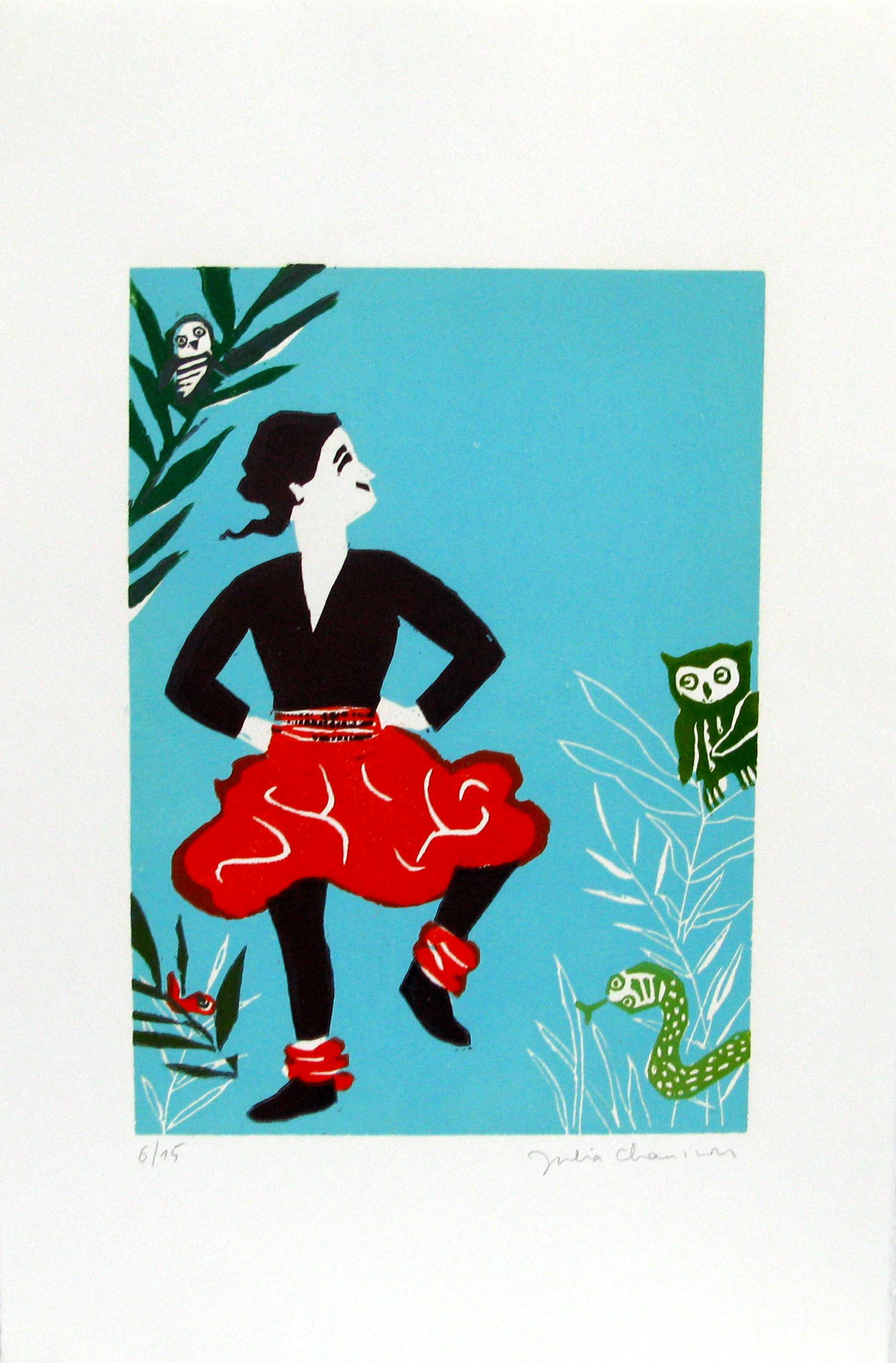Dessin figuratif petit format MA POMME – JULIA CHAUSSON – 50 × 33 cm
