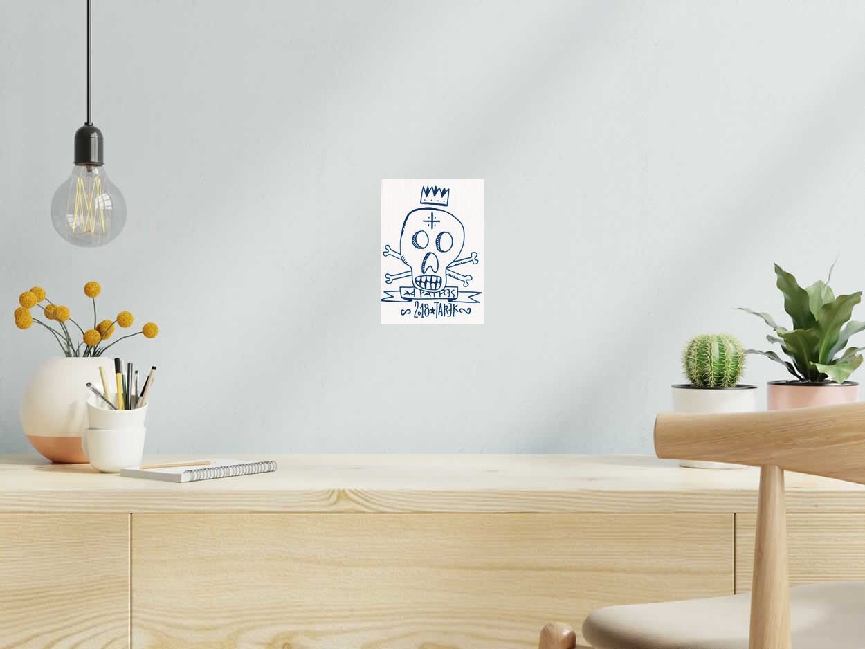 Dessin AD PATRES de TAREK dans un intérieur – 21 × 15 cm