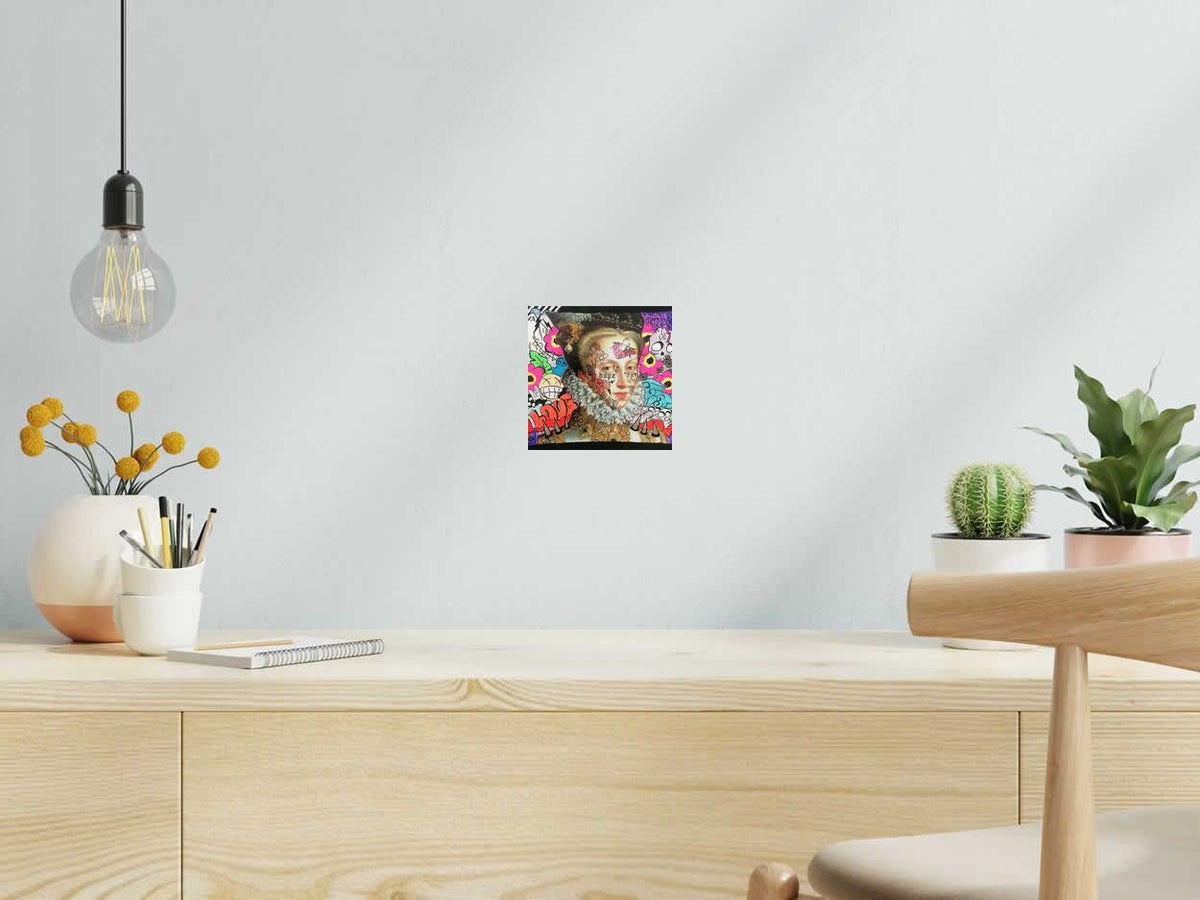 Dessin DADDY de LN LE PAPE dans un intérieur – 15 × 15 cm