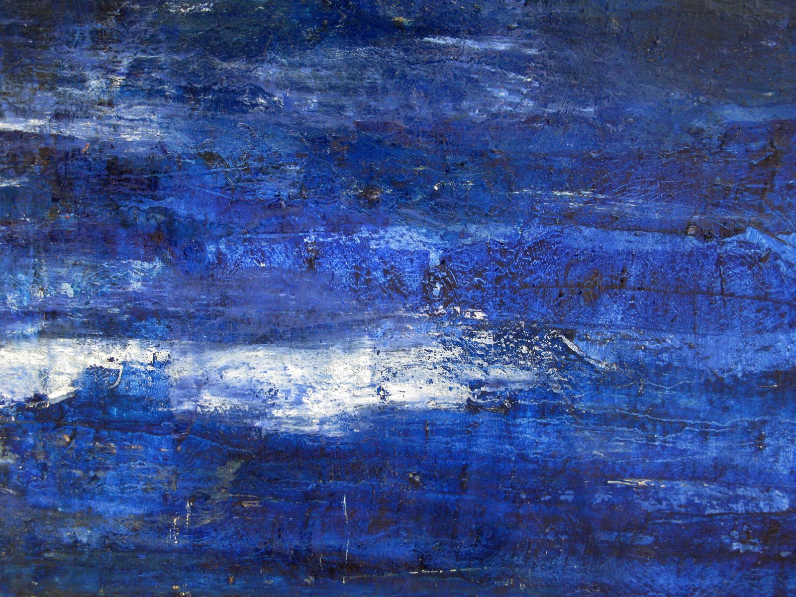 Tableau de PASCALE JACQUEMOND a pour titre Bleu marine style abstrait dim : PASCALE JACQUEMONDprix:420
