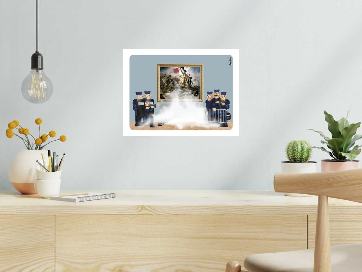 Digigraphie DELACROIX de L'ARTISTE PITRE dans un intérieur – 40 × 30 cm