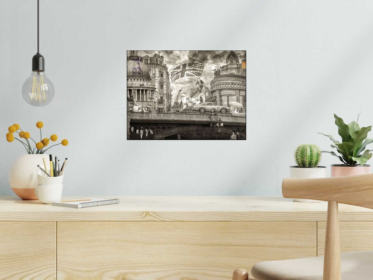 Digigraphie BREXIT NEW de OliR dans un intérieur – 40 × 30 cm