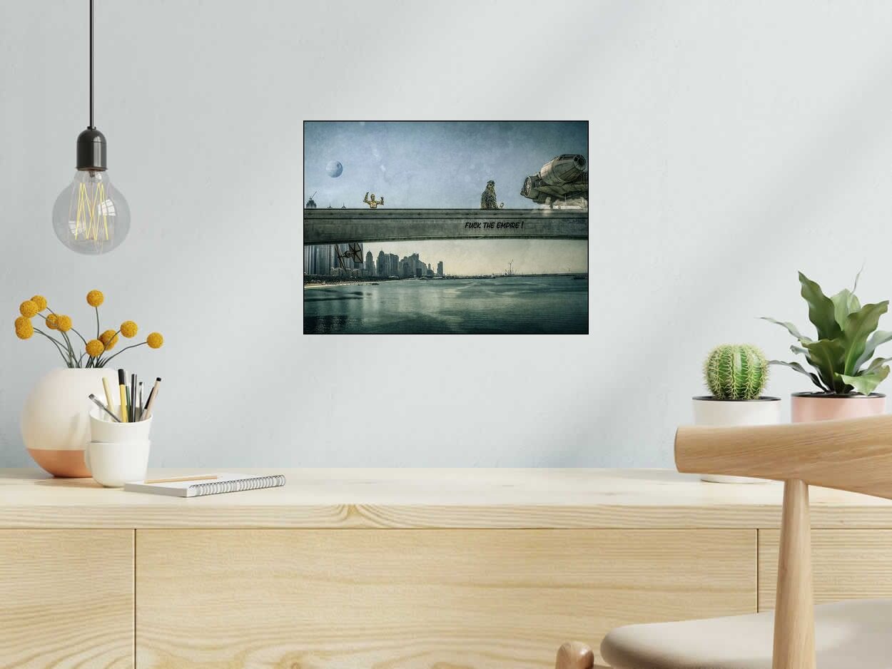 Digigraphie DBX WARS de OliR dans un intérieur – 40 × 30 cm
