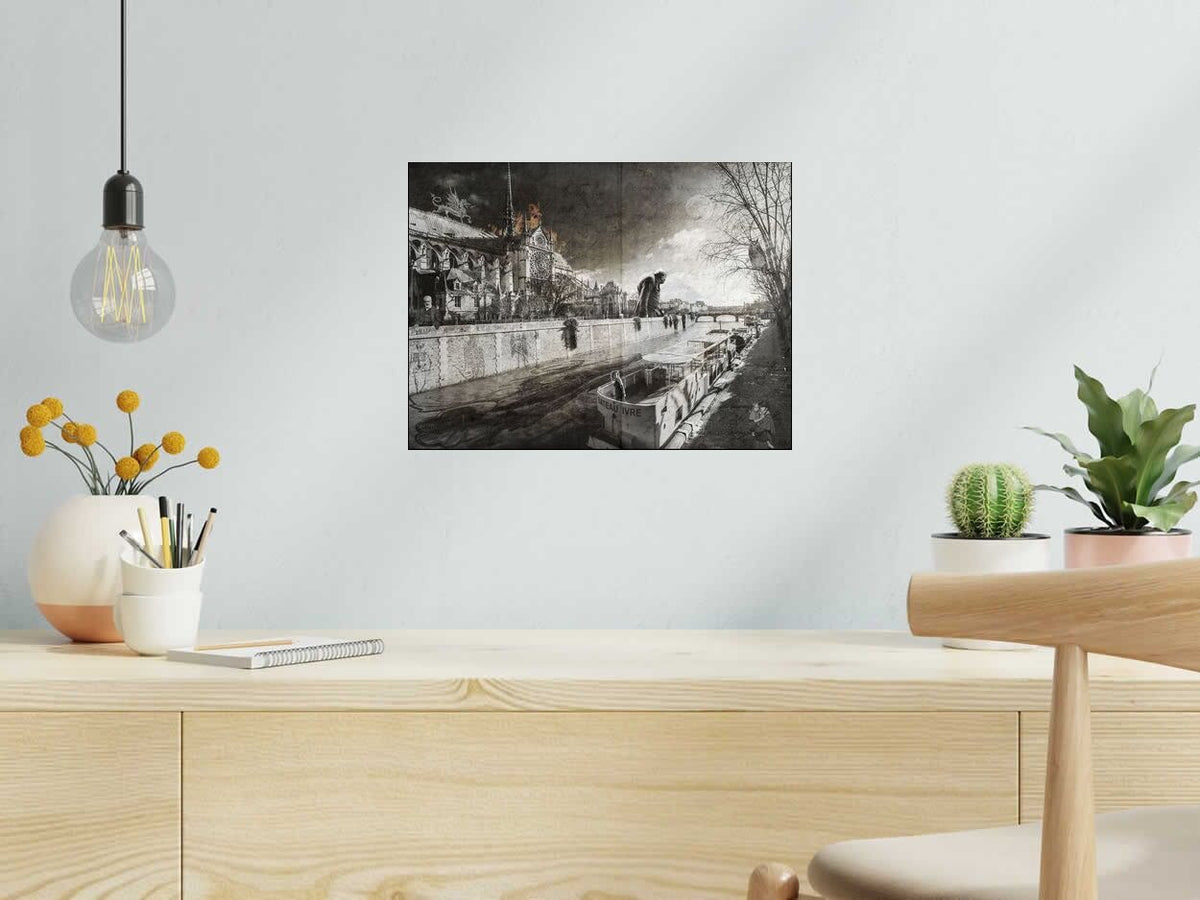 Digigraphie Le cauchemar de Quasimodo de OliR dans un intérieur – 40 × 30 cm