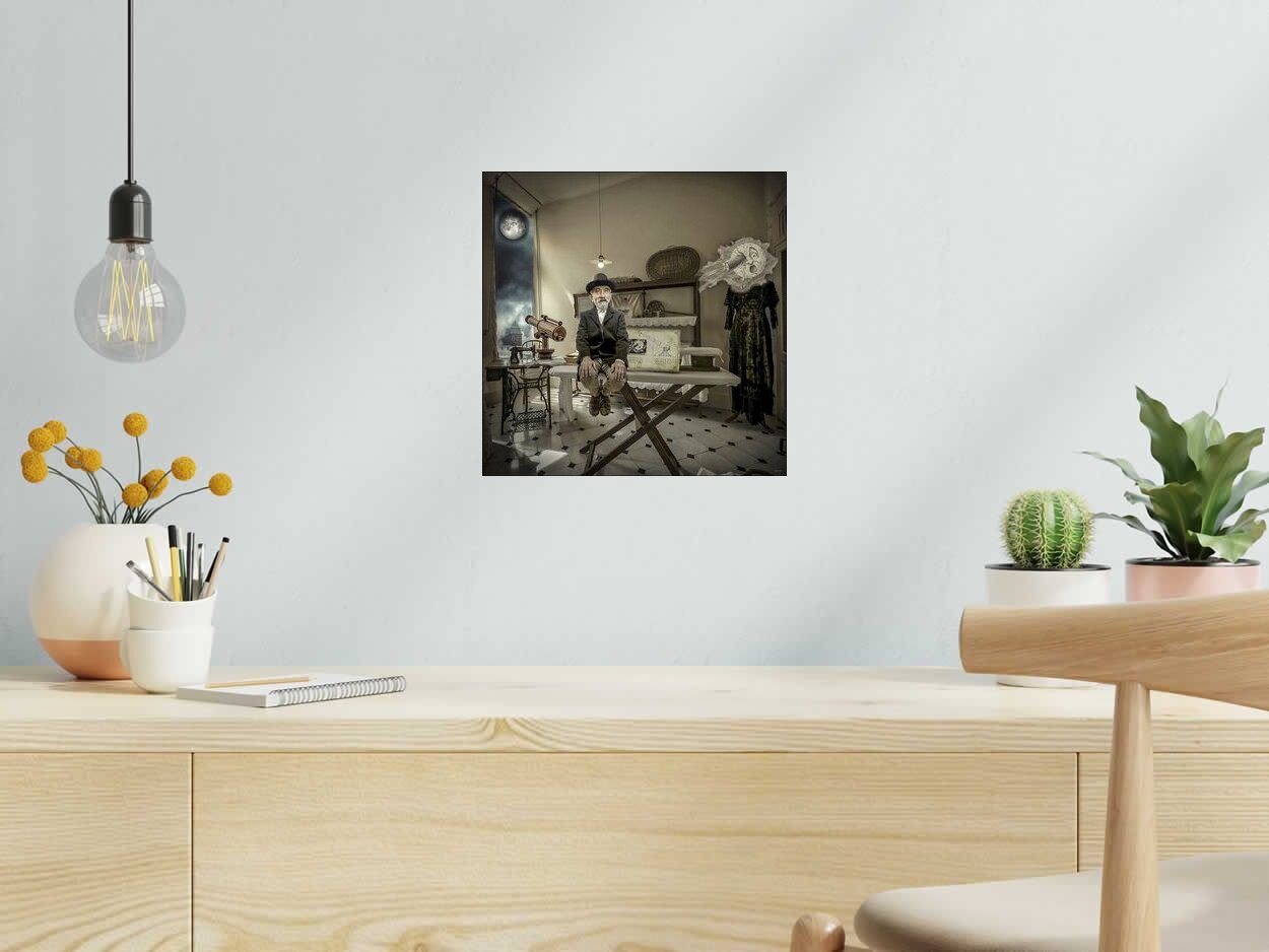 Digigraphie MELIES de OliR dans un intérieur – 30 × 30 cm