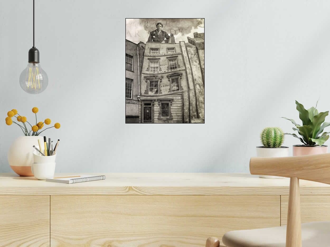 Digigraphie WILDE PORTRAIT de OliR dans un intérieur – 40 × 30 cm