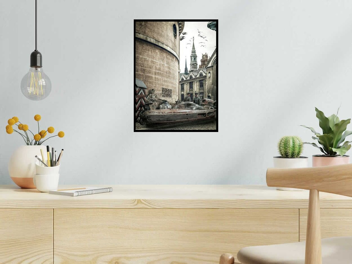 Digigraphie La rebellion et les forces du mal de OliR dans un intérieur – 30 × 40 cm