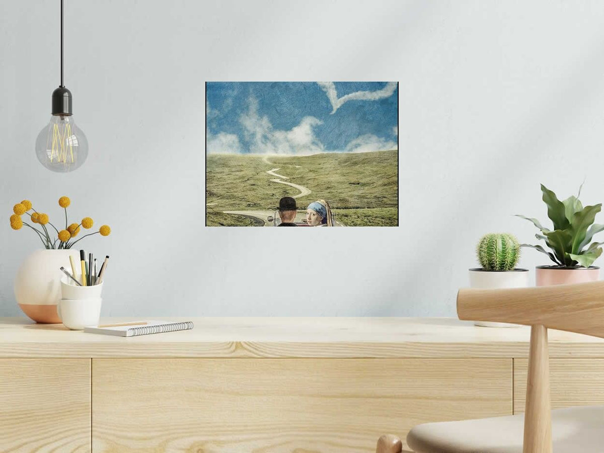 Digigraphie MAGRITTE EN GOGUETTE de OliR dans un intérieur – 40 × 30 cm