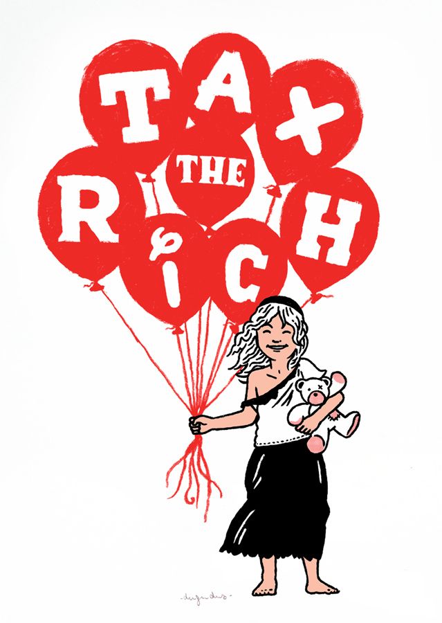 Editions d'art de DUGUDUS a pour titre TAX THE RICH EDITION style graphique dim : DUGUDUSprix:40