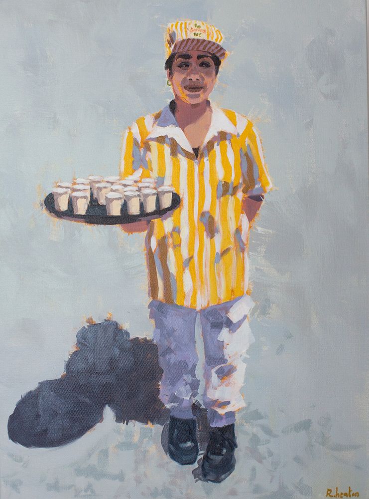 Tableau de HEATON RUDYARD a pour titre Echantillon style figuratif dim : HEATON RUDYARDprix:750