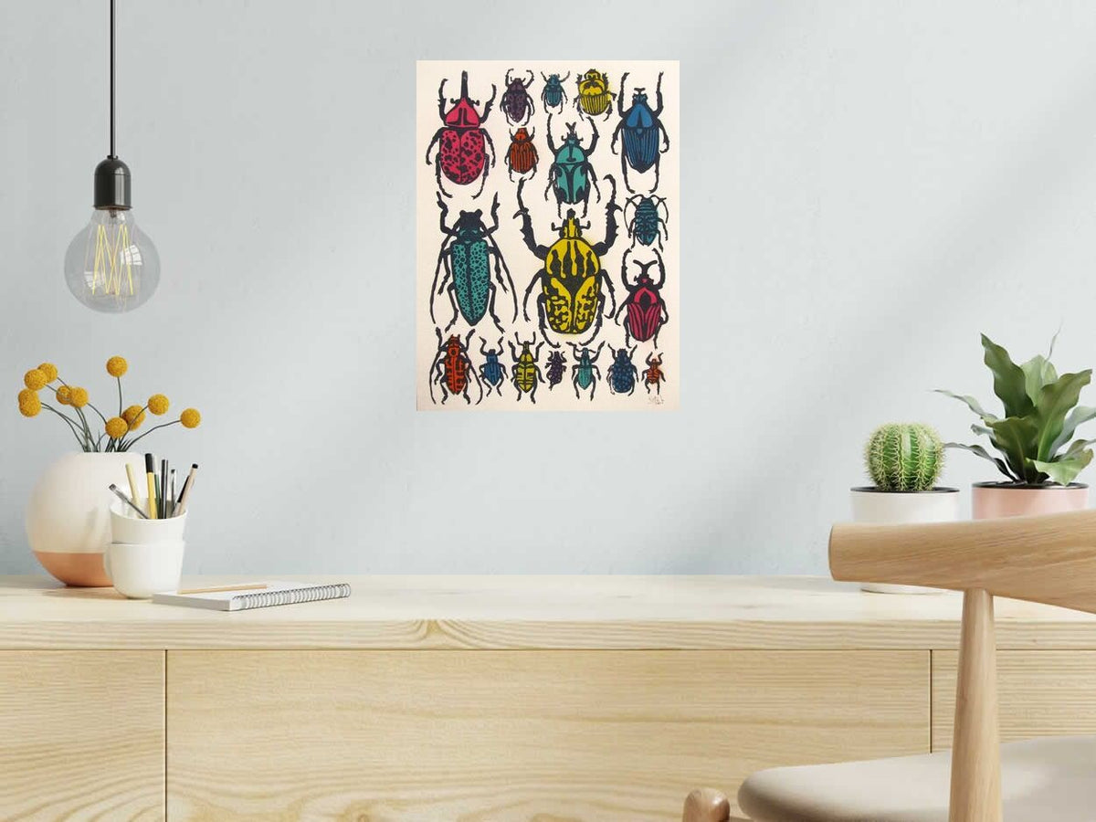 Edition d art PLANCHE NATURALISTE 6 de OSRU dans un intérieur – 30 × 40 cm
