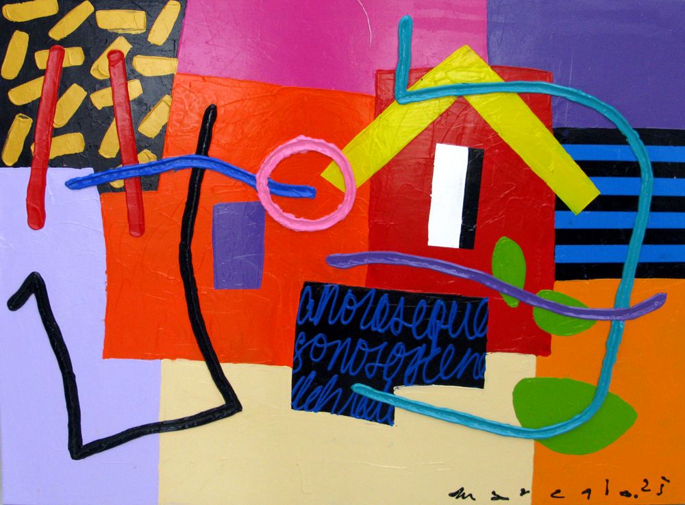 Tableau de MARCELLO CID SAINT JEAN a pour titre Espacios style abstrait dim : MARCELLO CID SAINT JEANprix:500