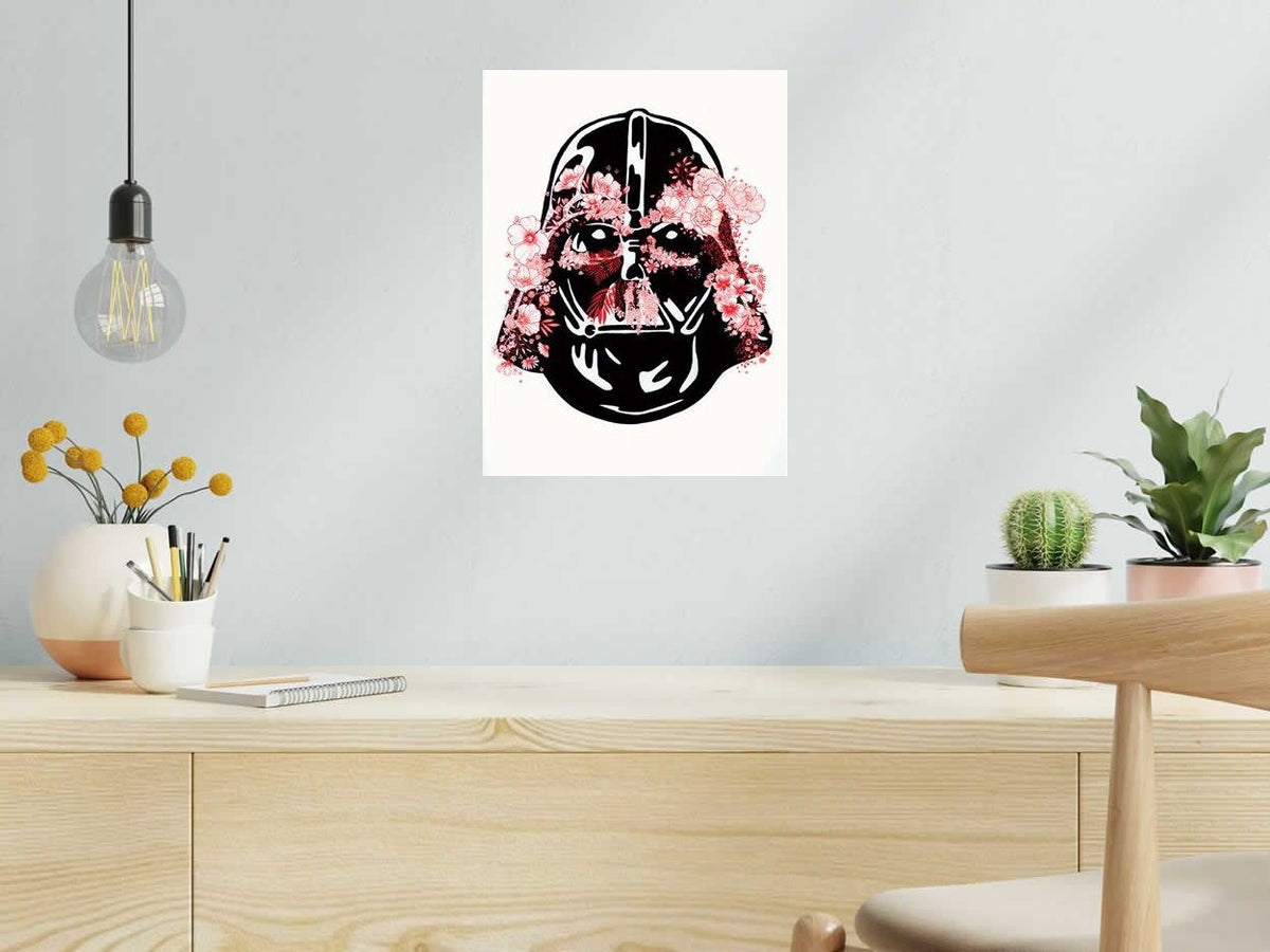 Estampe FLOWER FATHER III de CAMILLE POLI dans un intérieur – 30 × 40 cm