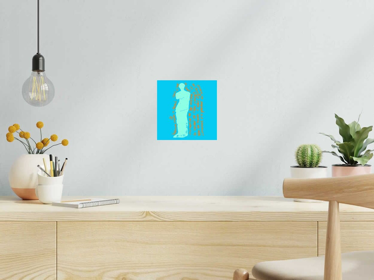 Estampe Vénus de Milo de FREDERIQUE BERTIN dans un intérieur – 20 × 20 cm