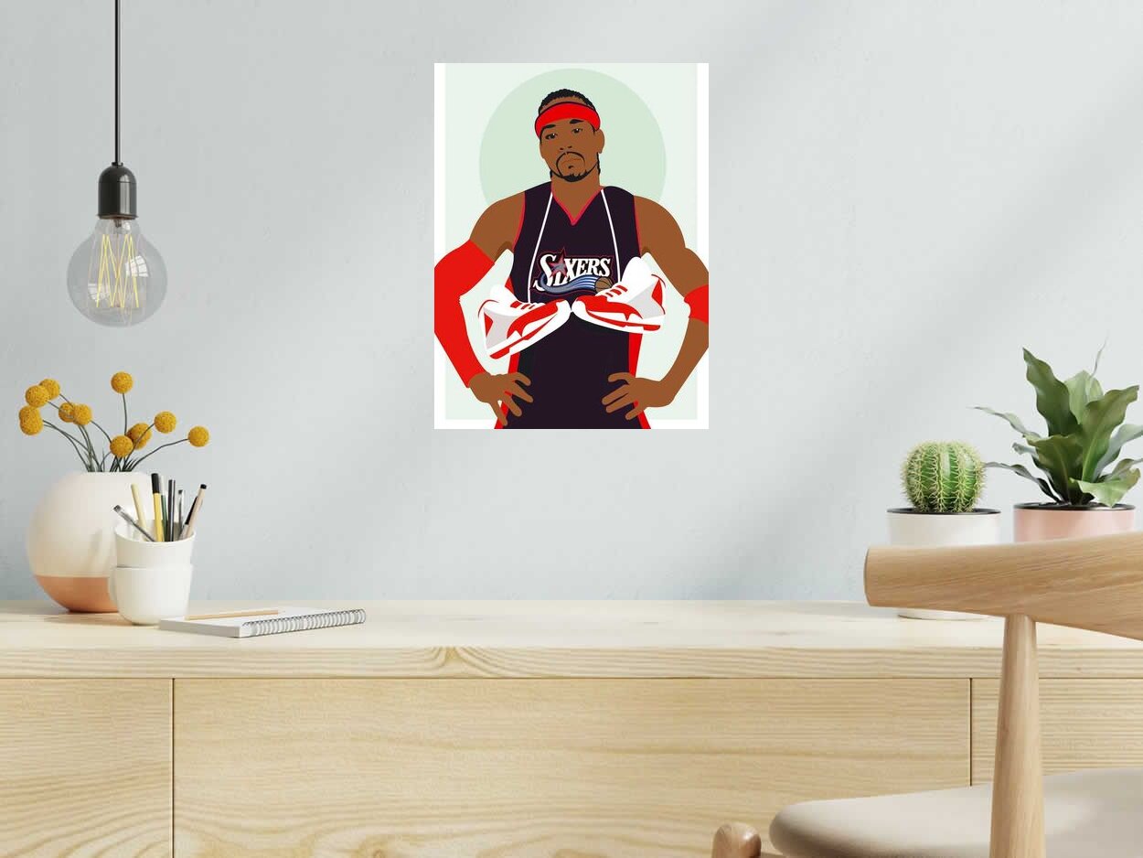 Estampe IVERSON de JMC dans un intérieur – 30 × 40 cm