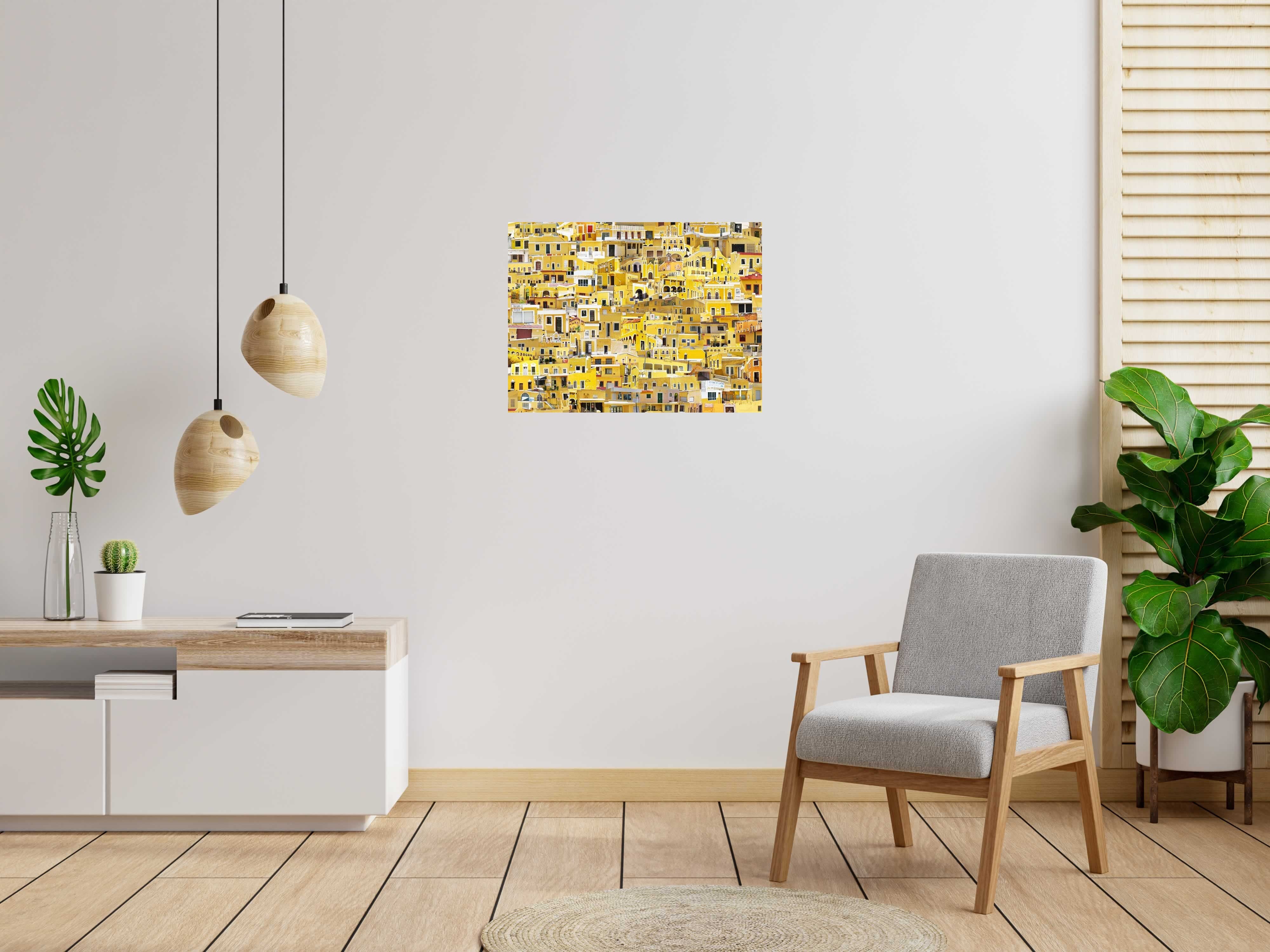 Estampe IZAMAL de GILLES INVERNIZZI dans un intérieur – 80 × 60 cm