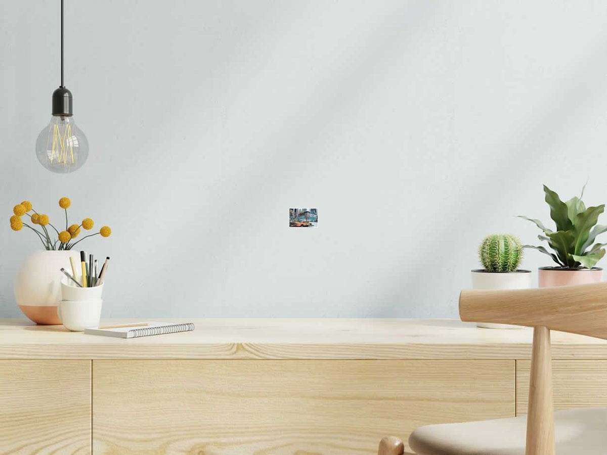 Estampe New-York Taxi Bart de BLACH dans un intérieur – 58 × 3 cm