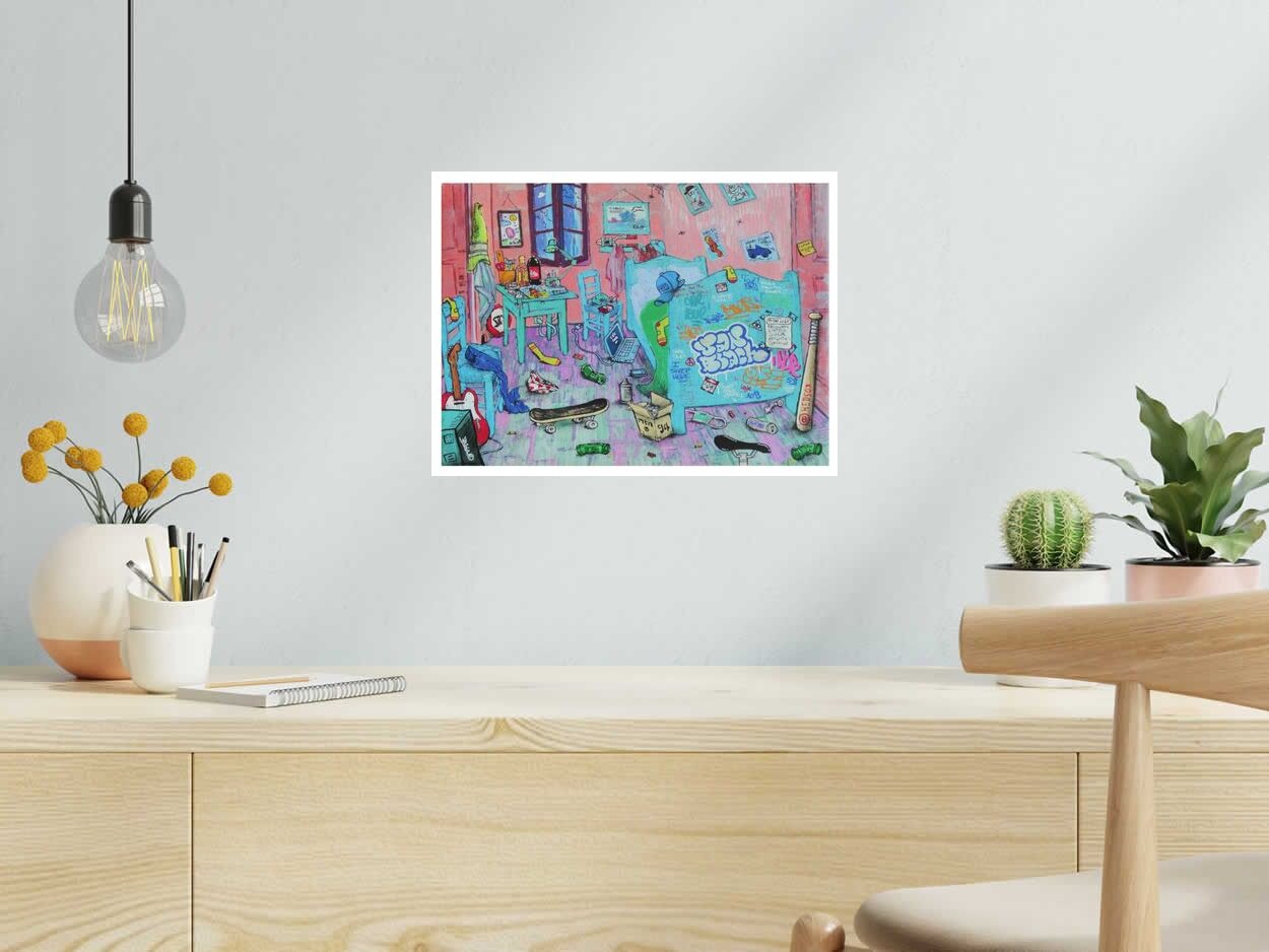 Estampe Van Blach room de BLACH dans un intérieur – 40 × 30 cm