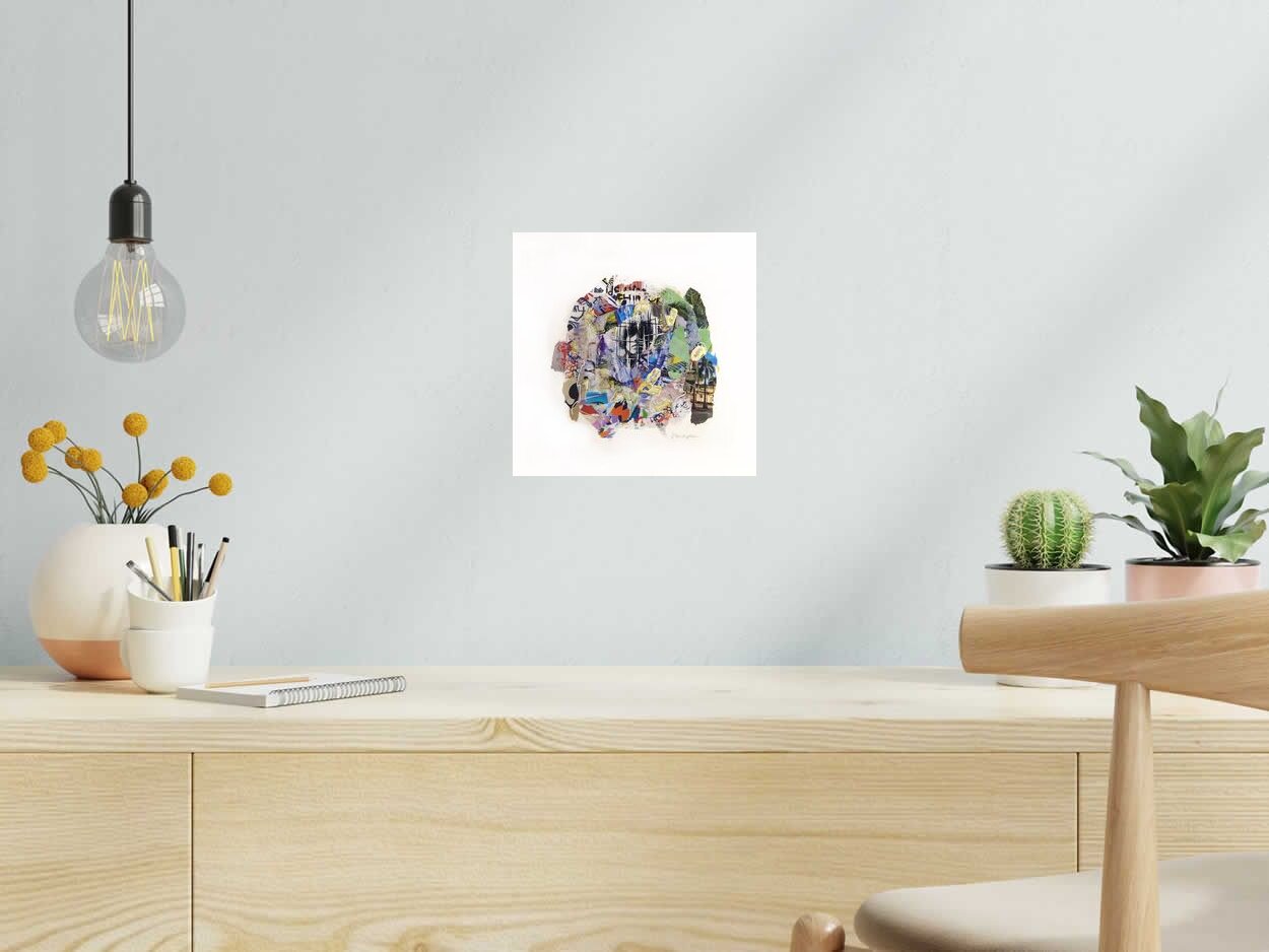 Estampe Brian J de FLOREPEA dans un intérieur – 24 × 24 cm