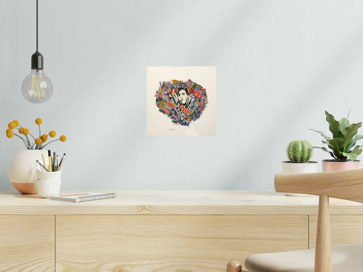 Estampe Lenny.k de FLOREPEA dans un intérieur – 24 × 24 cm