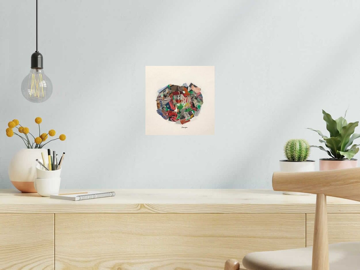 Estampe Lynch de FLOREPEA dans un intérieur – 24 × 24 cm