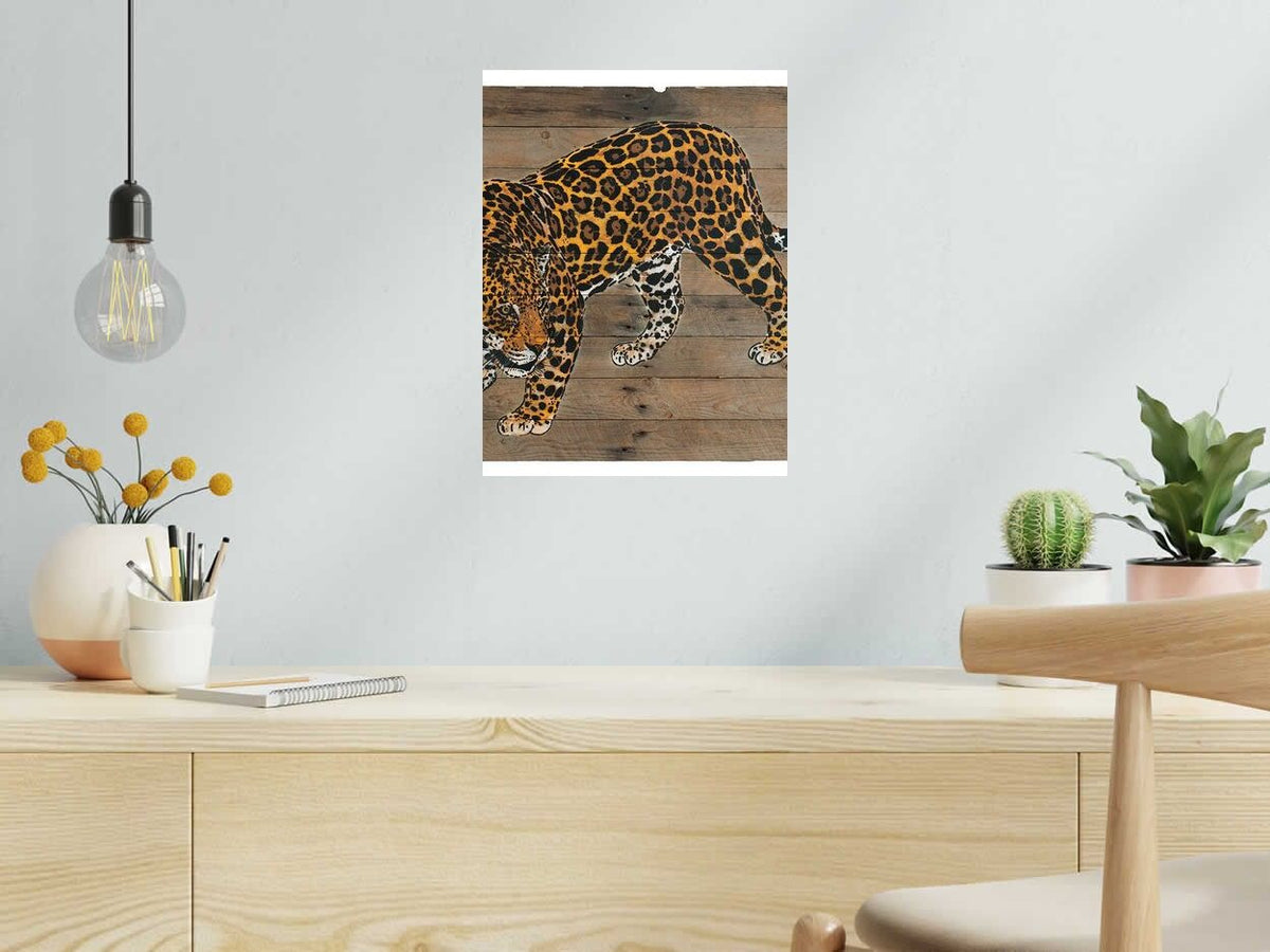 Estampe JAGUAR de MOSKO dans un intérieur – 30 × 40 cm