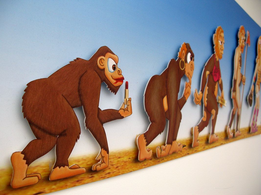 Tableau de L'ARTISTE PITRE a pour titre Evolution style figuratif, graphique dim : L'ARTISTE PITREprix:1560