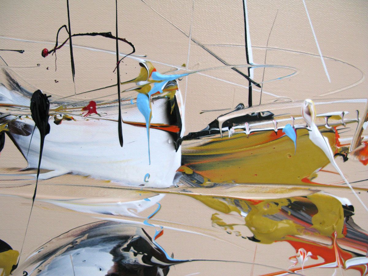 Tableau de F. BOUTET a pour titre MARINE ABSTRAITE 2023-15 style abstrait dim : F. BOUTETprix:400