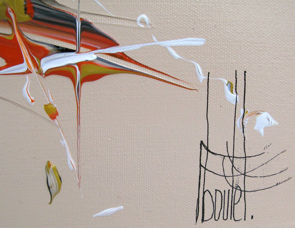 Tableau de F. BOUTET a pour titre MARINE ABSTRAITE 2023-15 style abstrait dim : F. BOUTETprix:400