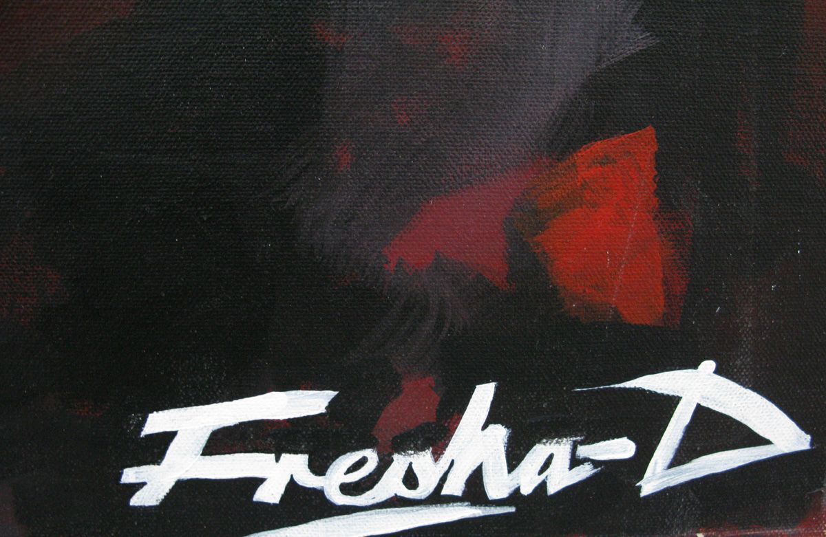 Tableau de FRESHA D a pour titre DMX style figuratif dim : FRESHA Dprix:480