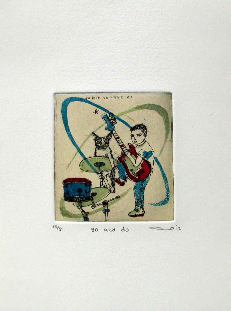 Dessin de ATSUKO ISHII a pour titre GO AND DO style figuratif dim : ATSUKO ISHIIprix:40